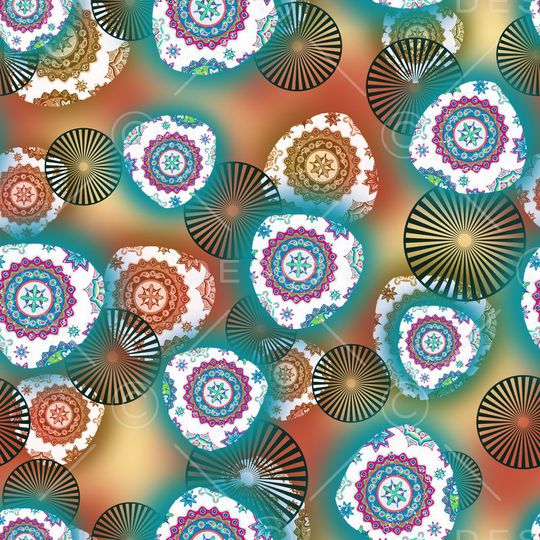 中国风印花华亿平台图片