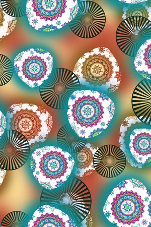 中国风印花华亿平台图片