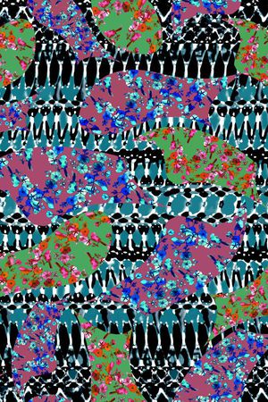 抽象印花华亿平台图片