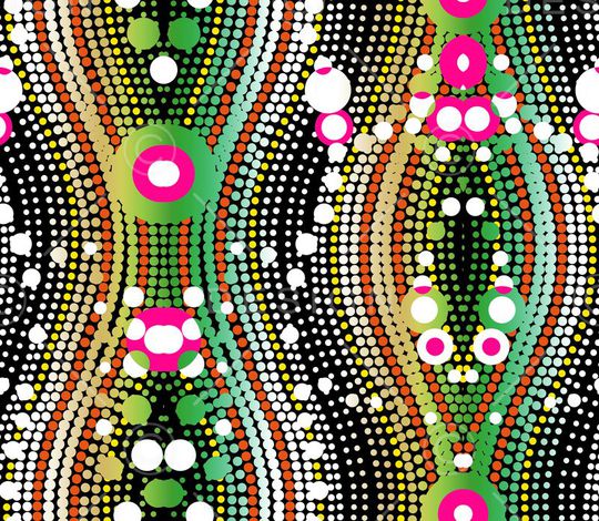 大小圆点印花华亿平台图片