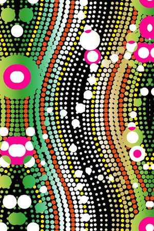 大小圆点印花华亿平台图片