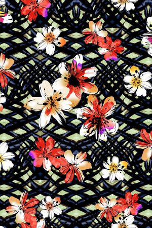 网格印花华亿平台图片