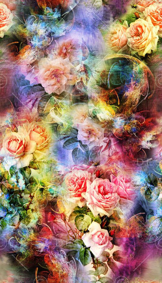 花卉印花华亿平台图片