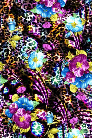 动物纹印花华亿平台图片