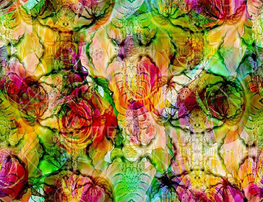 抽象印花华亿平台图片