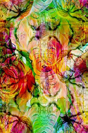 抽象印花华亿平台图片