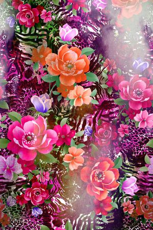 豹纹印花华亿平台图片