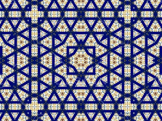 E-花卉几何/Flowers印花华亿平台图片