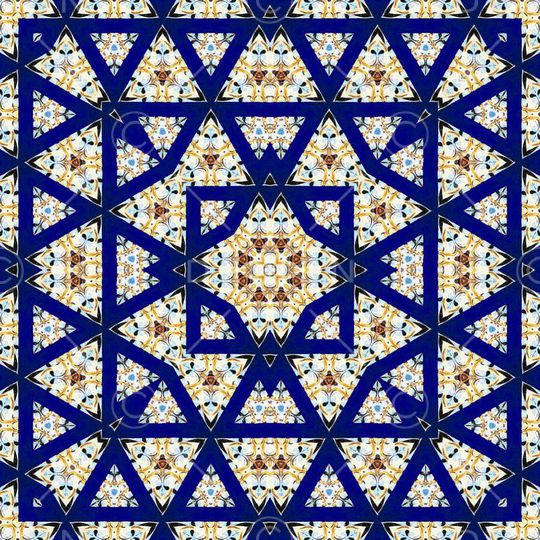 E-花卉几何/Flowers印花华亿平台图片