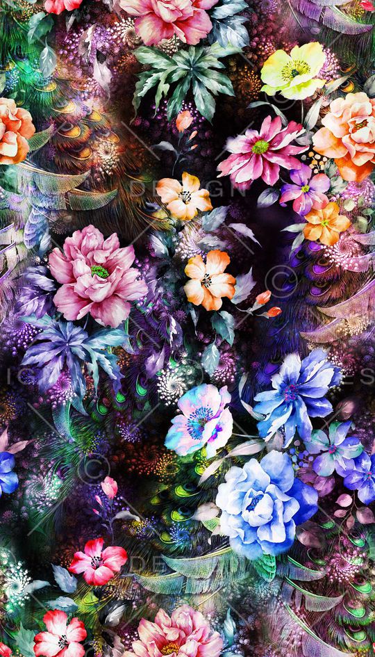 花朵印花华亿平台图片