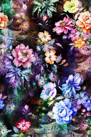 花朵印花华亿平台图片