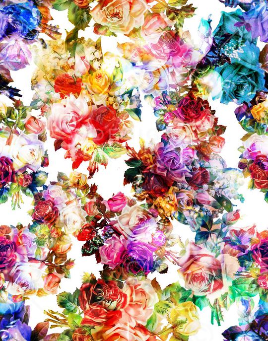 花卉印花华亿平台图片