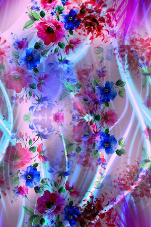 绚丽印花华亿平台图片