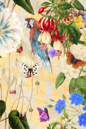 花鸟画印花华亿平台图片