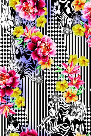 花朵印花华亿平台图片