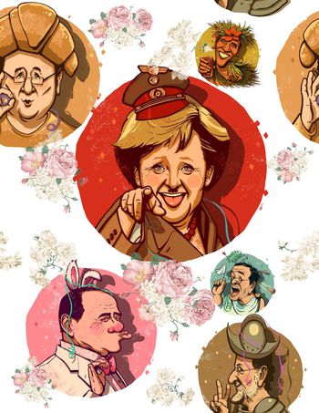 人物印花华亿平台图片