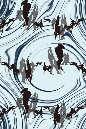 黑白印花华亿平台图片