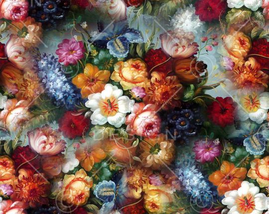 花卉印花华亿平台图片