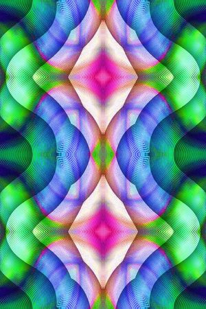 镜像 对称 抽象 迷幻印花华亿平台图片