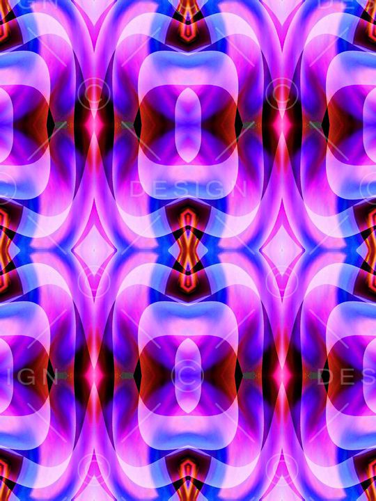 镜像 对称 抽象 迷幻印花华亿平台图片