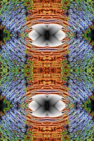 镜像 对称 抽象 迷幻印花华亿平台图片