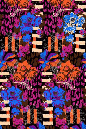 豹纹印花华亿平台图片