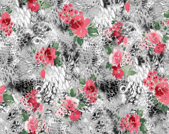 动物纹印花华亿平台图片