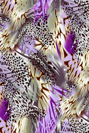 黑白豹纹印花华亿平台图片