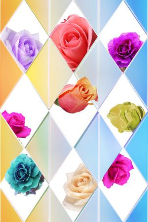 彩色光晕印花华亿平台图片