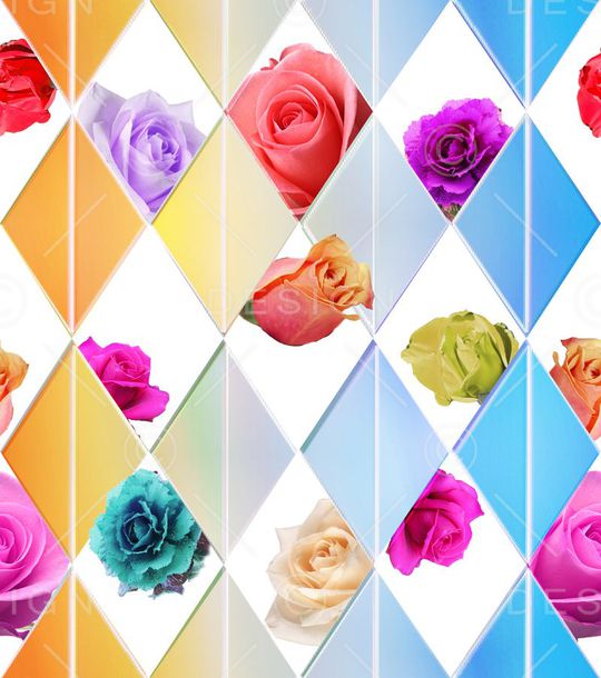 彩色光晕印花华亿平台图片