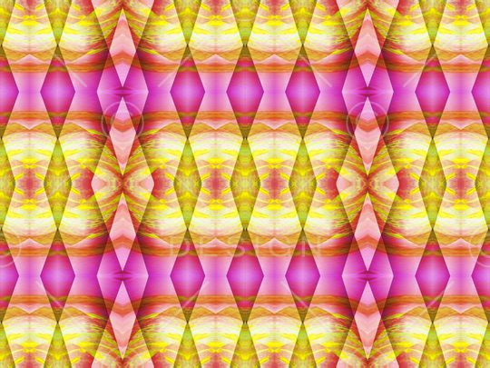 镜像 对称 抽象 几何 菱形印花华亿平台图片