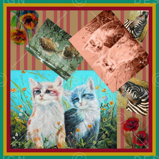 方巾印花华亿平台图片