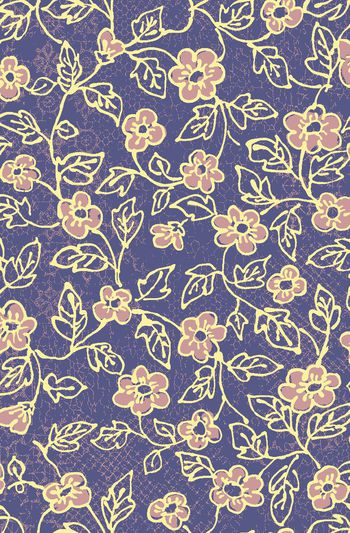 236316-田园风清新小花服装面料