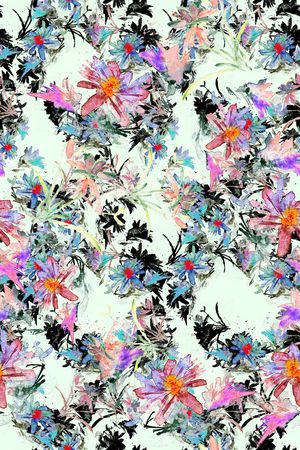 水彩印花华亿平台图片