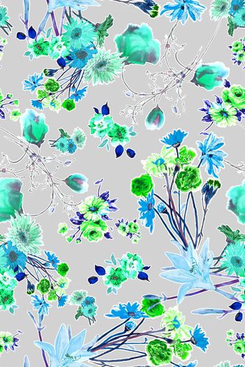 236810-深底黑底水彩水墨效果花卉花朵