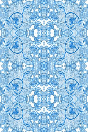 青花瓷印花华亿平台图片