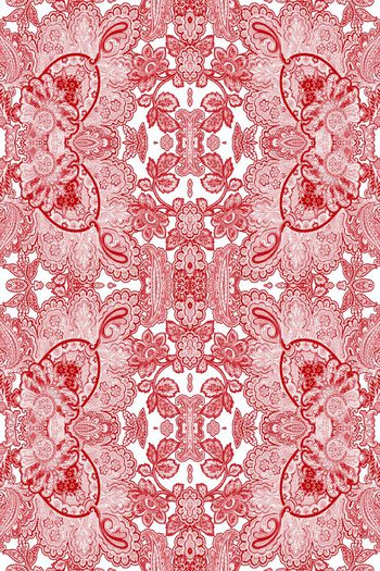 236818-青花瓷佩斯利腰果花对称