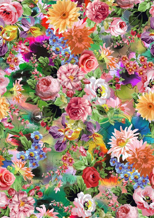 牡丹印花华亿平台图片