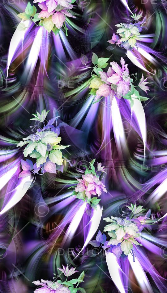 紫色印花华亿平台图片