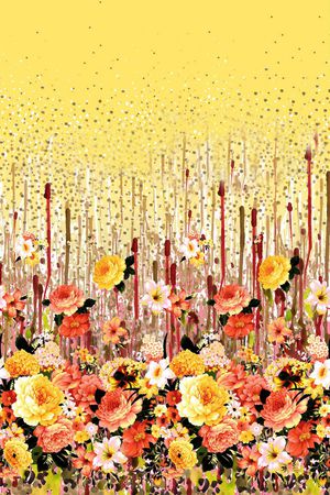 花卉印花华亿平台图片