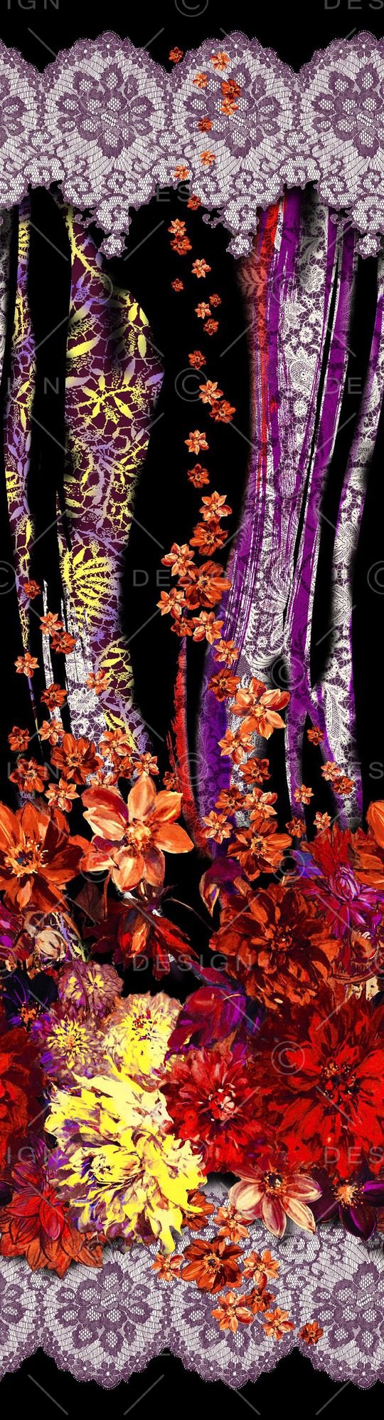 定位花 大花 花卉 花朵 蕾丝印花华亿平台图片