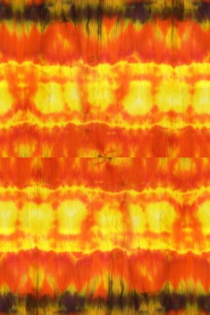 热带 花卉 花朵 橙色 橘红色 斑驳 抽象 树叶印花华亿平台图片