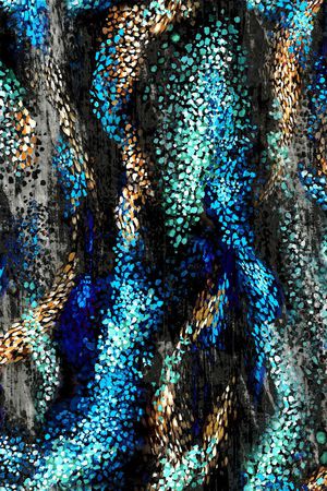 碎点 迷彩 绚丽 几何印花华亿平台图片