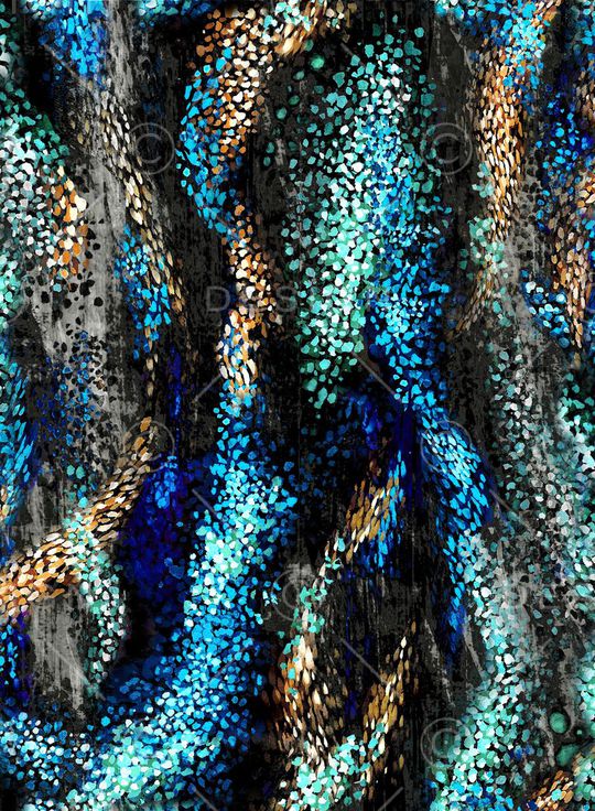 碎点 迷彩 绚丽 几何印花华亿平台图片