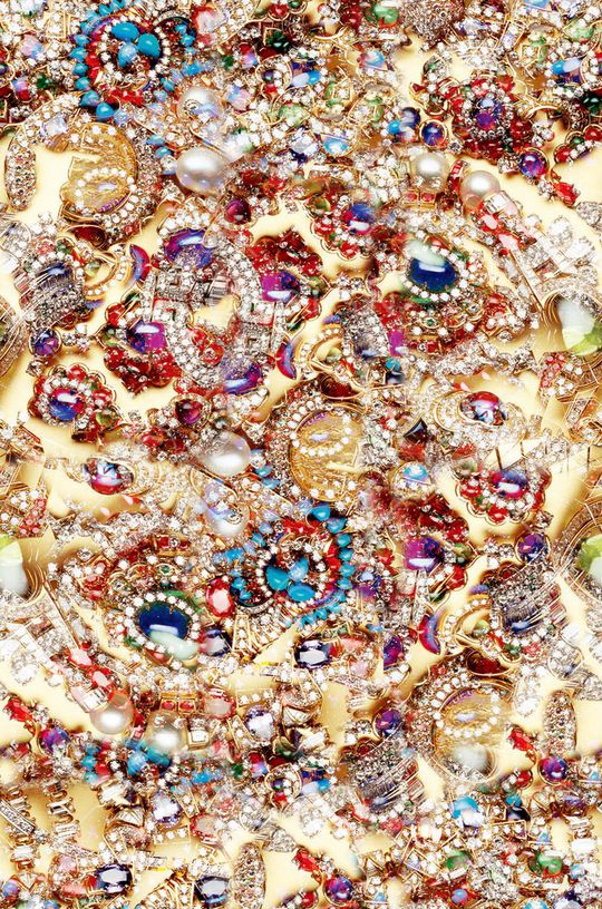 珠宝 宝石 写实  繁多 多彩 珍藏 珍贵印花华亿平台图片