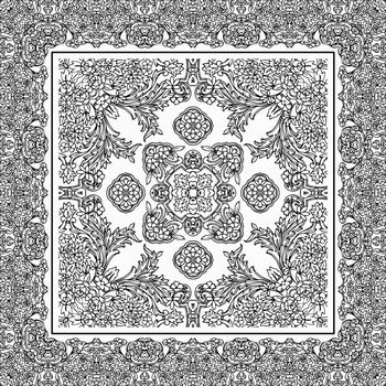 241299-WT022中国古典传统花纹白描描线