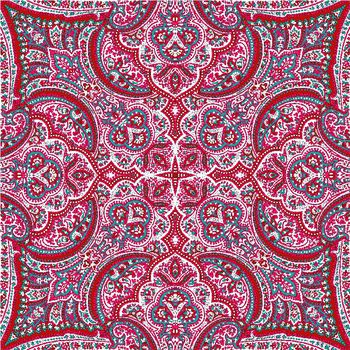 241310-欧式佩斯利花纹涡旋纹腰果花传统印花