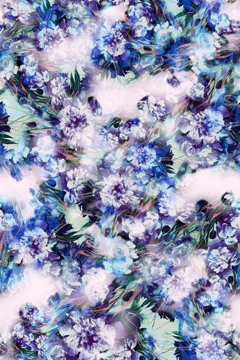 241435-多彩油画花卉花朵组合