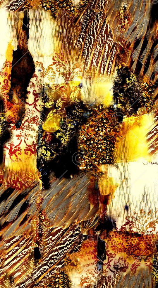 数码 动物纹 羽毛 欧式宫廷 印花华亿平台图片