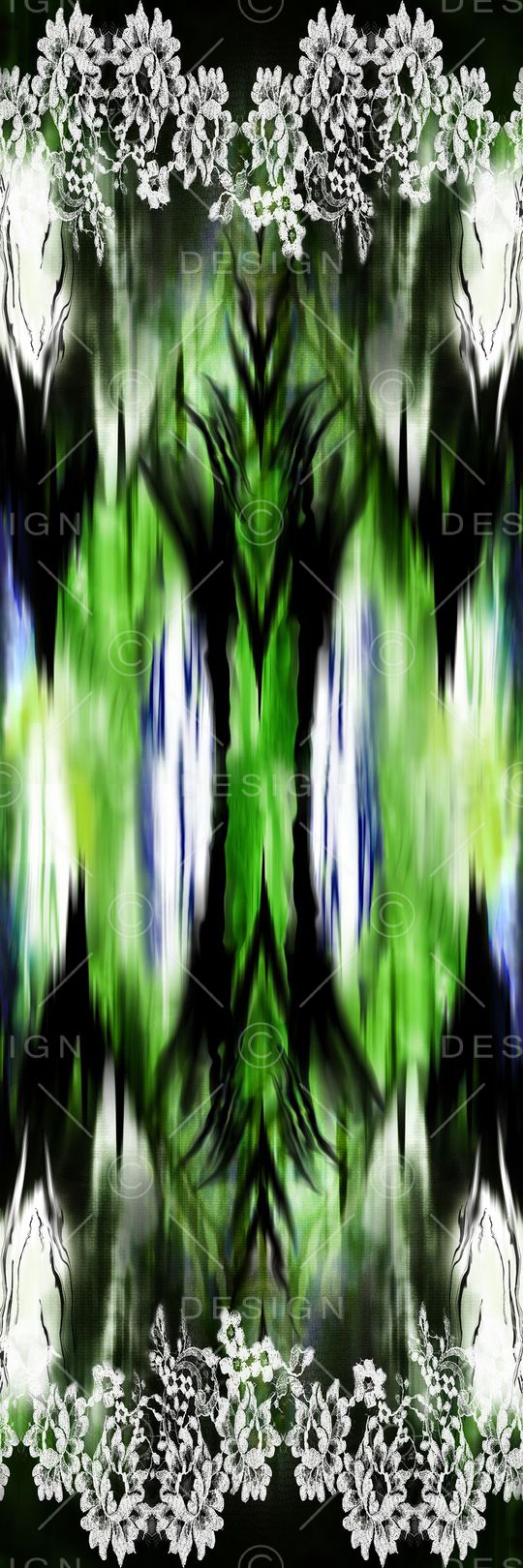 数码 几何 大花 花卉 蕾丝 抽象印花华亿平台图片